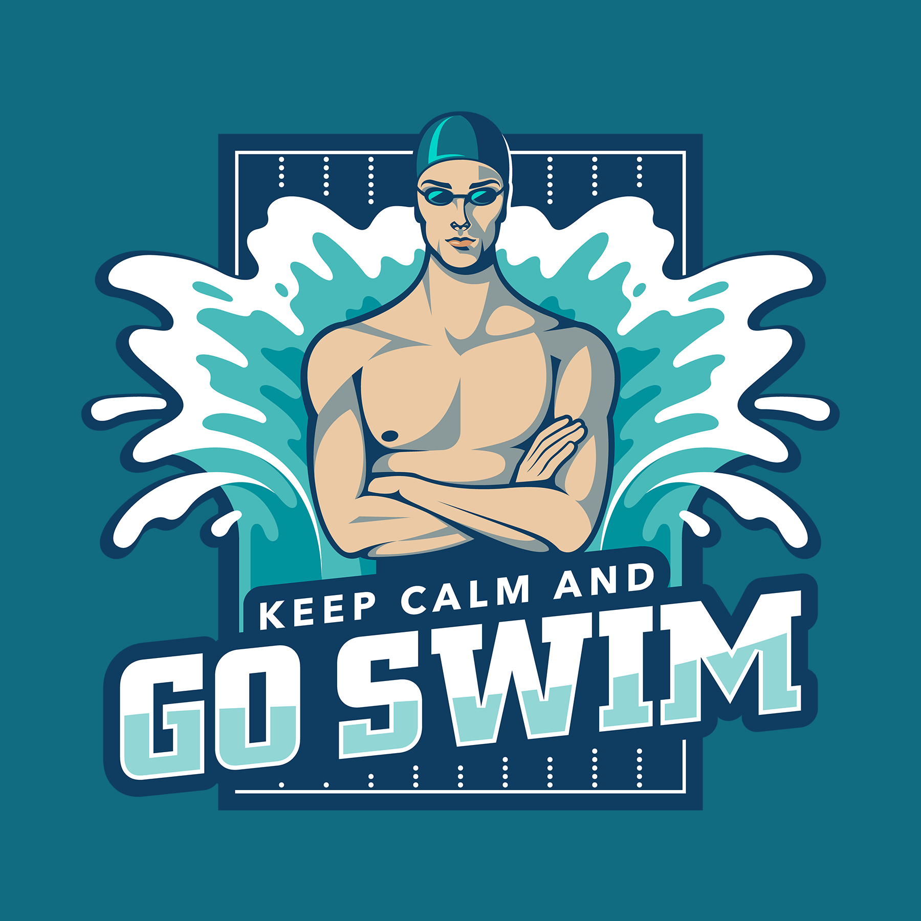 Keep Calm and Go Swim