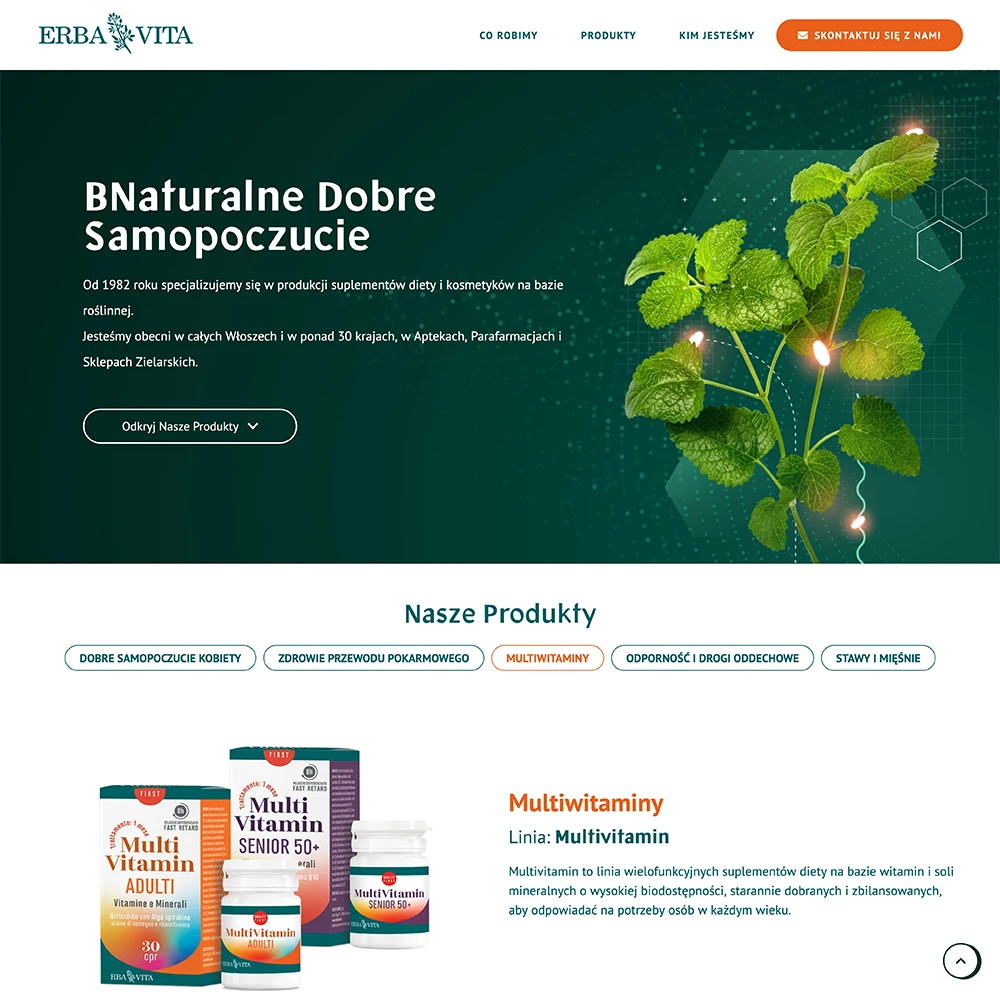 ErbaVita Landing