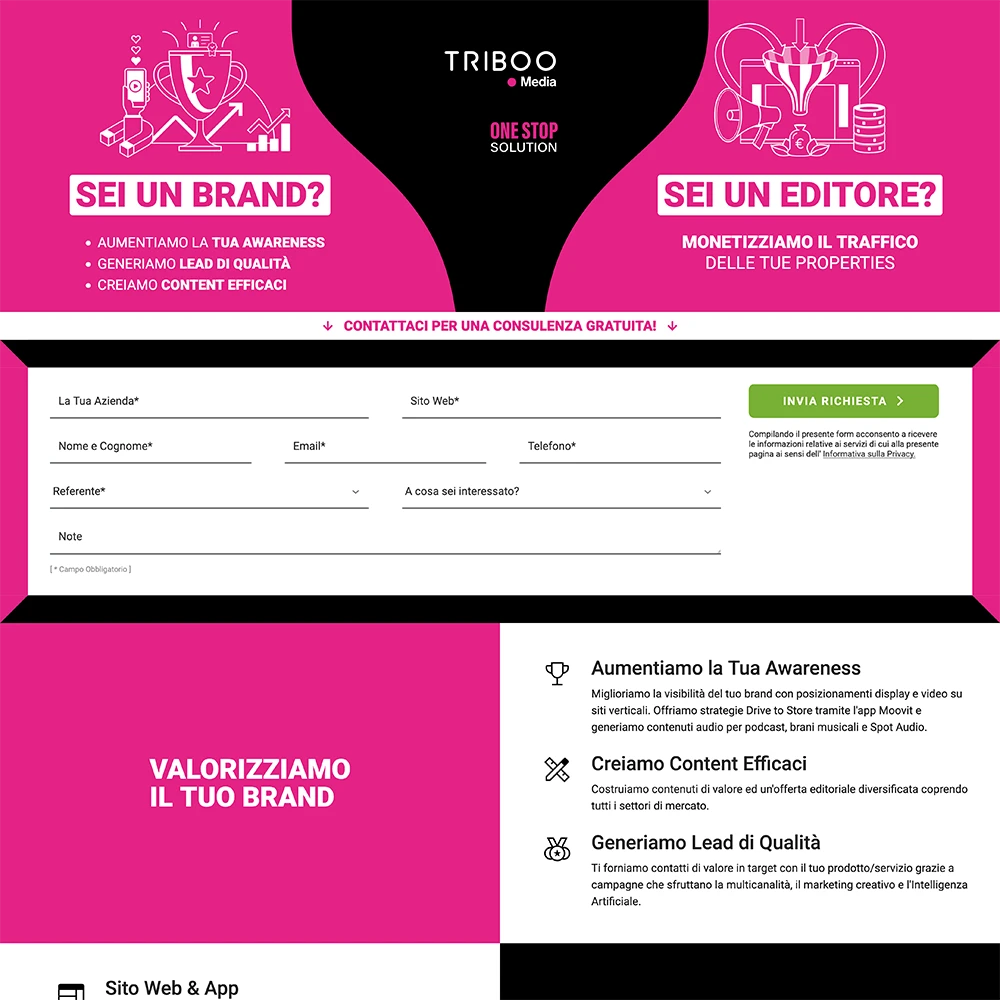 IAB 23 Triboo Media Landing
